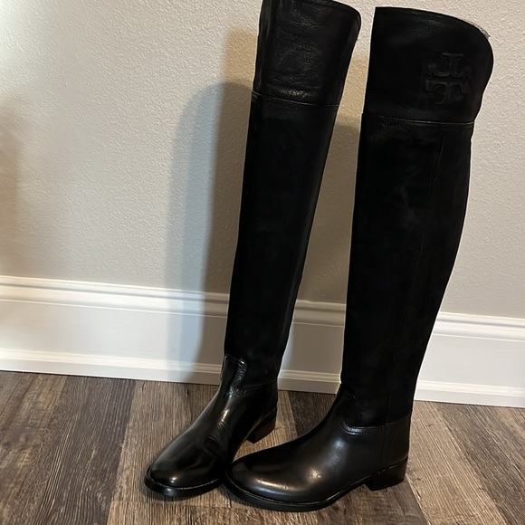 NEW Tory Burch Boots SIMONE Over The Knee Flat Equestrian Booties 7.5  Riding - Picture 16 of 17